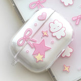 [AirPods] スターラビットハードケース (ピンク) (ケースのみ)