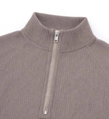Carter Ribbed Half-Zip Short Sleeve Tee