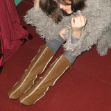 Mouton 0014. Shearling Line Boots - 3colors