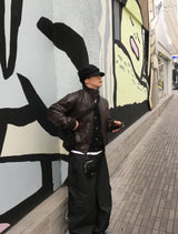 No.1604 high neck leather JK