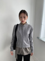 レキンボタンラウンドカーディガン