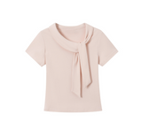 Rovia Asymmetric Tie Tee