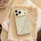 Dopamine Color Polka Dot Soft iPhone Case (iPhone 13–17 Series)