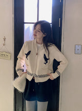 #Orca Collar Knit Zip-up (3color)
