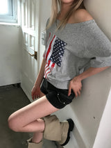 アメリカンフラぐオフショルダーT
