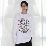 Confused Cat T-shirt - WHITE