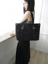 simple square leather bag