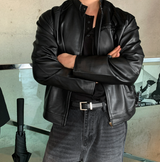  Wayne Biker China Leather Jacket