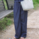 Armand Linen Denim Wide Pants