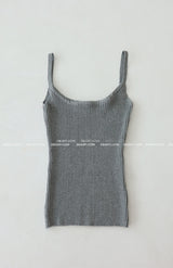 V-neck Knit Sleeveless Cardigan Set