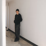 Vintage emblem denim pants / Black
