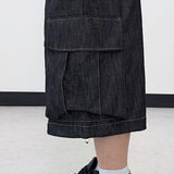 ルーマカーゴ バミューダデニムパンツ