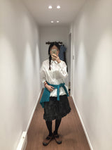 Penning Balloon Blouse (2color)