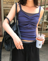 [ORIGINAL] Bella Shirring Sleeveless