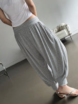 Relaxie Harem Yoga Ribbed Capri Pants 3color