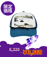 【限定価格】ノーウェアロープトラッカーキャップ Blue