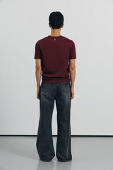 クールカーブハーフTシャツ(Burgundy)
