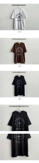 Curly Star Overfit Short Sleeve Tee