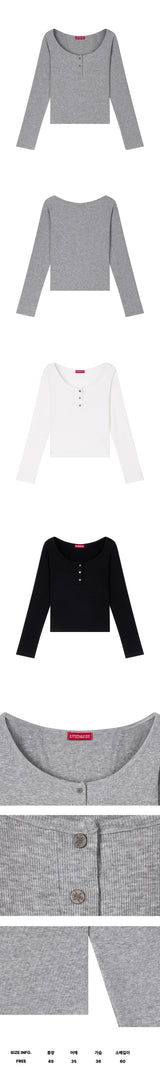Henley Button Long Sleeve (26FTP-LSTS07)