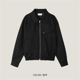シティ カラー ブルゾン ジャケット (2 Colors)