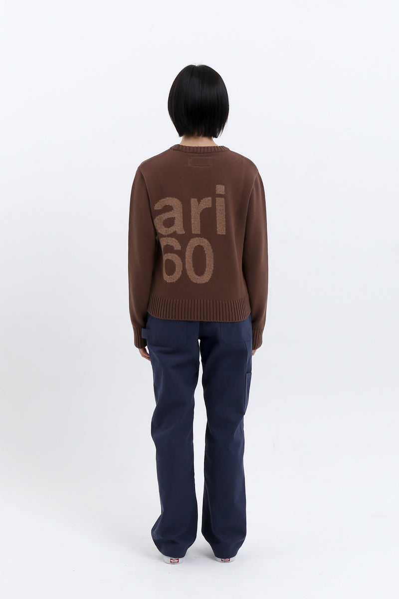 1/2 ベーシック SAFARI ニット (BROWN)