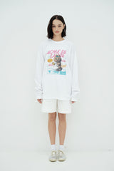 25SS SUMMIT OPANCHU USAGI LONG SLEEVE T-SHIRT WHITE