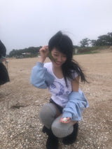 ラブスプレッドTシャツ (ペールパープル)