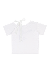 RIBBON ROSE PISTOL TEE #WHITE