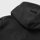 ウォッシュド パーカー - ブラック