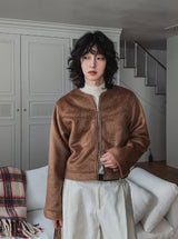 Paul No Collar Wool Jacket
