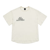クルーネック 半袖ワッフルTシャツ/オフホワイト