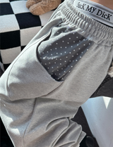 スターポケット⭐💫🌟バルーンワイドコットンバルーンパンツ 🖤🩶 - 2 カラーズ