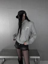 クロススタッドダイアゴナルウォーマージップアップ (fleece-lined / 2color)