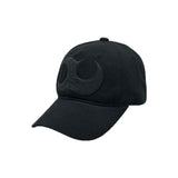 BASIC LOGO WASHED BALL CAP (BLACK)