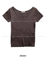[1+1] Everyday U neck loose fit short sleeve T-shirt