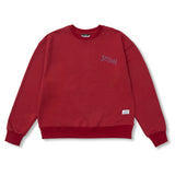 Doodle Oversized Crewneck Black / Burgandy