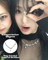 [BabyMonster Ahyeon, StrayKids Leeknow Pick] Ning Oriental Layered Surgical Necklace