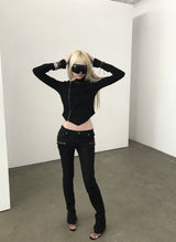 STEALTH DIAGONAL ZIP-UP