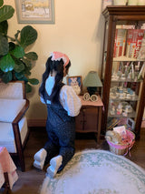 アンジュラウンドカラーブラウス + ヘアスカーフ ( キトゥン&ポット )