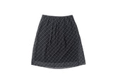 Conse Chiffon Check Midi Skirt