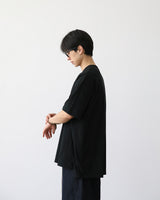 BT スリットオーバーフィットハーフTシャツ ブラック