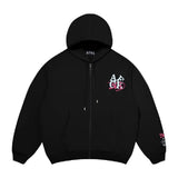 ロゴジップアップフーディー