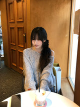 Boat Neck Knitwear (4 colors)