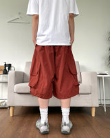 Nylon Cargo Bermuda Pants