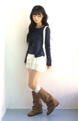 Round Pick Dot Cardigan