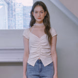 Lovely puff sleeve blouse - CREAM