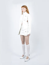 Circle Denim Jacket (White)