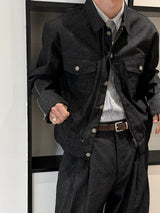[SET UP가능] Non pade zipper denim jacket(2color)
