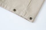 Snap Button Cotton D Ring Wide Pants (3color)