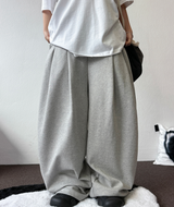 10000ソルド❤バックフロントツーピンタックバルーンオーバーパンツ🩶🖤2カラー🩶S-XL